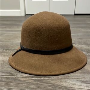 Brown Bucket Style Hat